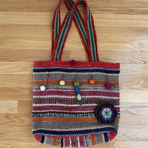Boho Bag Made in Peru Wool Woven Bag
